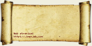 Hana Perunović vizit kartica